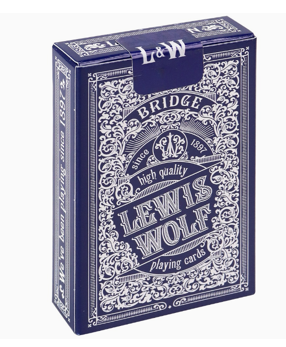 Игральные карты серия Lewis & Wolf blue 54 шт/колода, ИН-3826