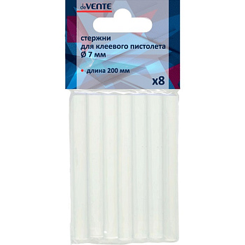 Клеевые стержни 'deVENTE', REPAIR CRAFT, 7 мм. цветные, ассорти. 100 мм. 12 шт.уп. 4181502