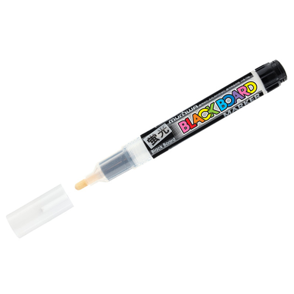 Маркер меловой MunHwa 'Black Board Marker' белый, 3 мм., водная основа, 1 шт;уп, BM-05